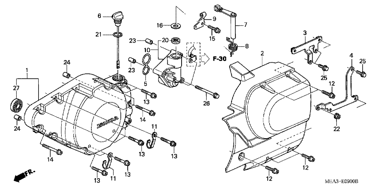 LEFT CRANKCASE COVER