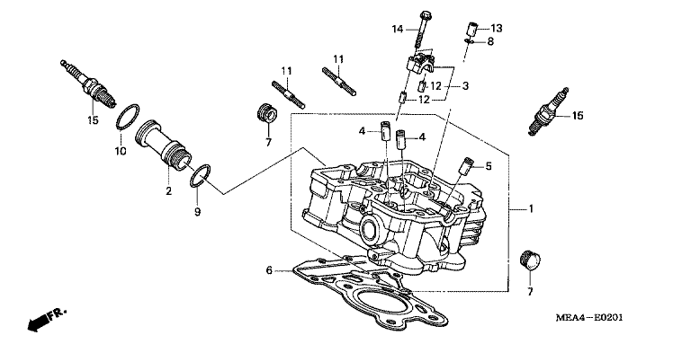 REAR CYLINDER HEAD