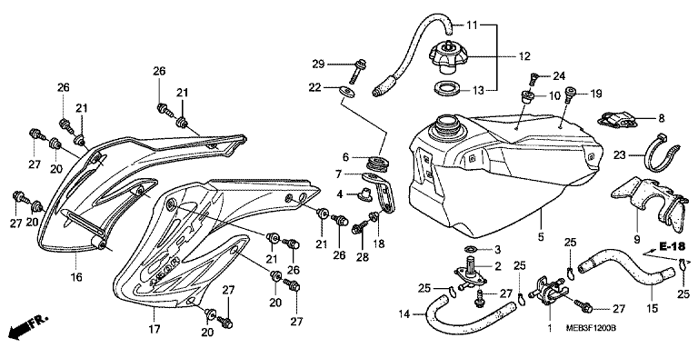 FUEL TANK (CRF450R2,3,4)