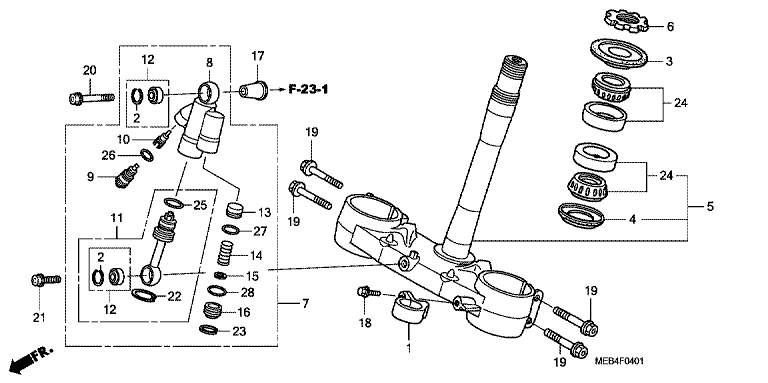 STEERING STEM (CRF450R'08)