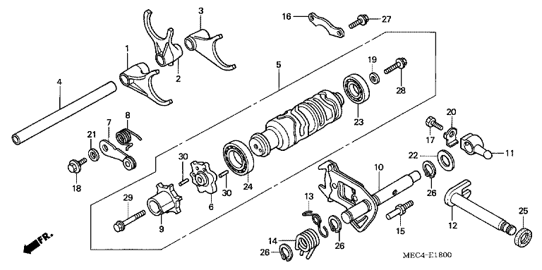 SHIFT DRUM/SHIFT FORK