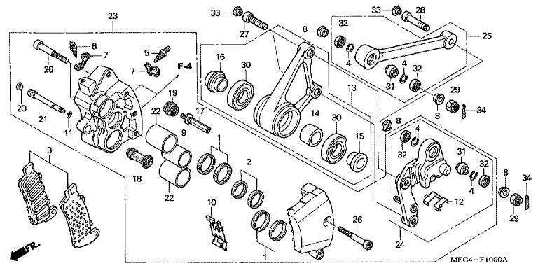R. FRONT BRAKE CALIPER