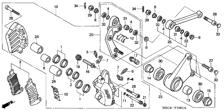 L. FRONT BRAKE CALIPER