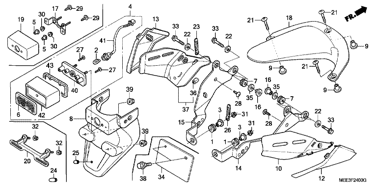 REAR FENDER (CBR600RR3/4)