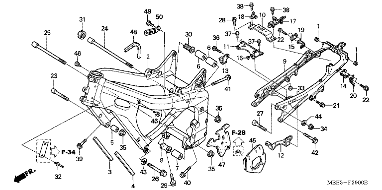 FRAME BODY (CBR600RR3/4)