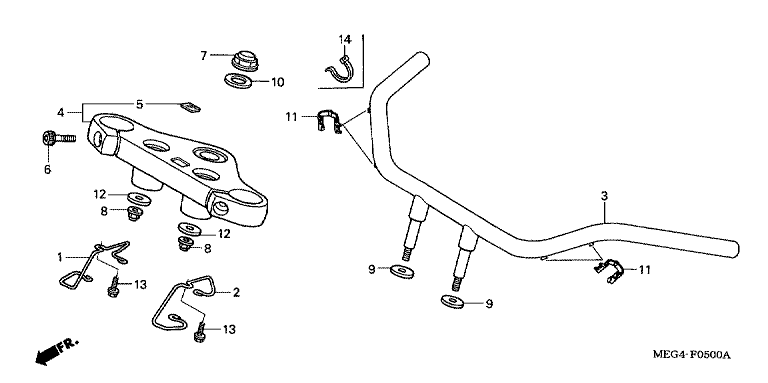 HANDLE BAR/TOP BRIDGE