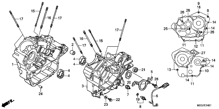 CRANKCASE (VT750S)
