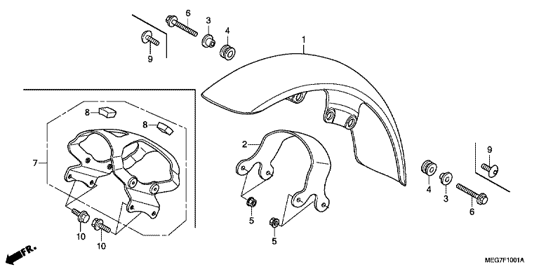 FRONT FENDER (VT750C2S/S)