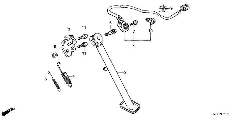 SIDE STAND (VT750S)