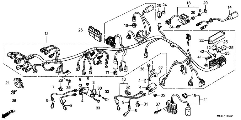 WIRE HARNESS (VT750S)