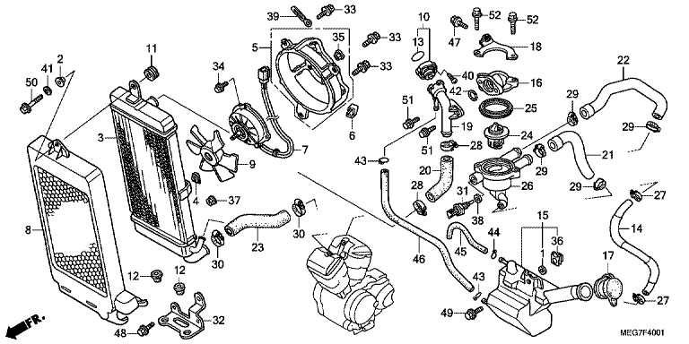 RADIATOR (VT750S)
