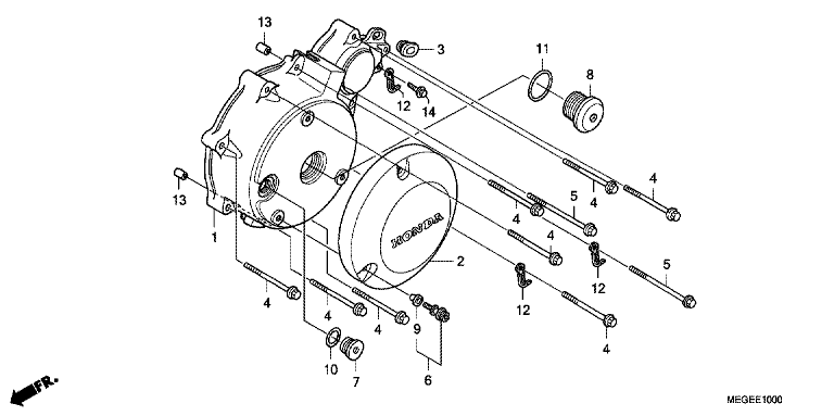 LEFT CRANKCASE COVER