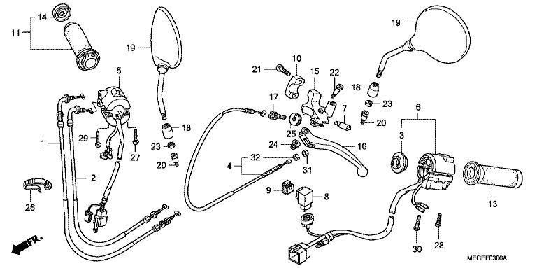 HANDLE SWITCH/CABLE