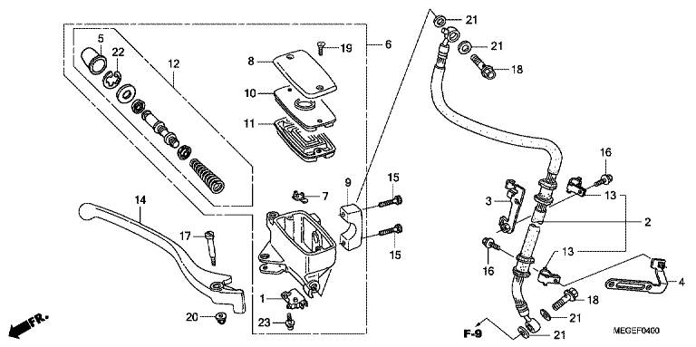 FRONT BRAKE MASTERCYLINDER