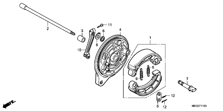 REAR BRAKE PANEL