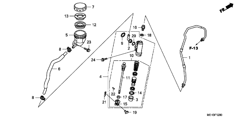 REAR BRAKE MASTERCYLINDER