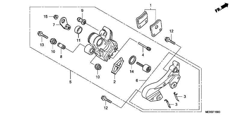 PARKING BRAKE CALIPER