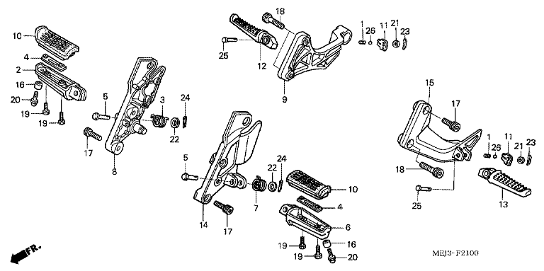 FOOTPEG/FOOTREST