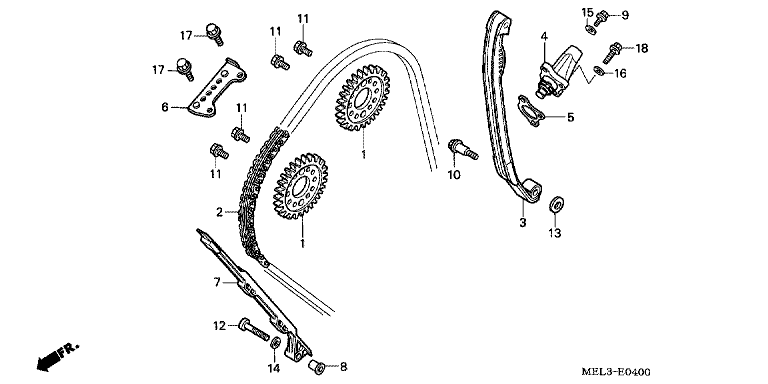 CAM CHAIN/TENSIONER