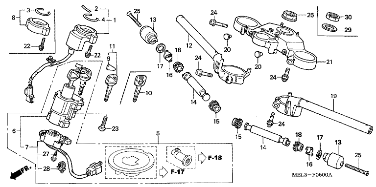 HANDLE BAR/TOP BRIDGE