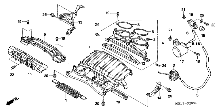 AIR INTAKE DUCT/SOLENOID VALVE (CBR1000RR6/7)