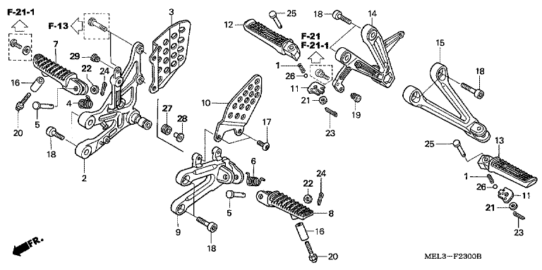 FOOTPEG/FOOTREST