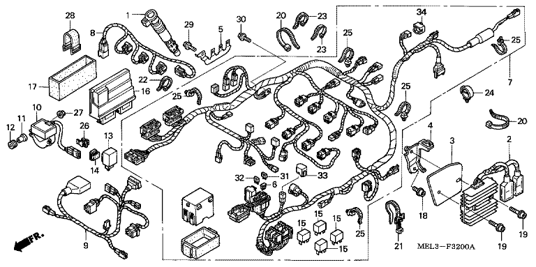 WIRE HARNESS (CBR1000RR4/5)