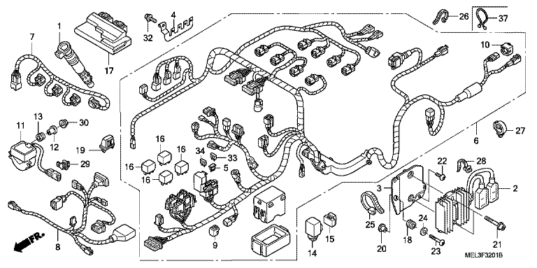 WIRE HARNESS (CBR1000RR6/7)