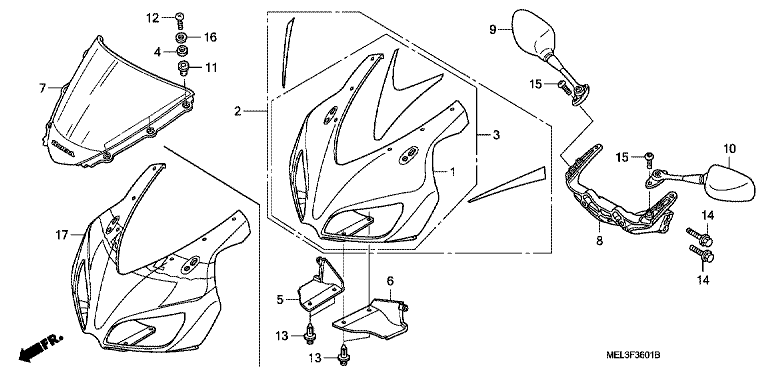 UPPER COWL (CBR1000RR6/7)