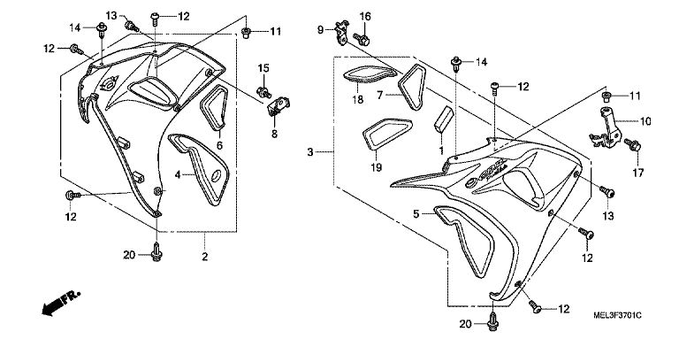 MIDDLE COWL (CBR1000RR6/7)