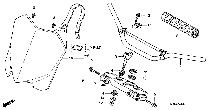 HANDLE BAR/TOP BRIDGE