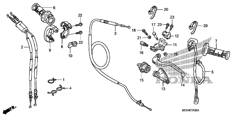 HANDLE LEVER/SWITCH/CABLE