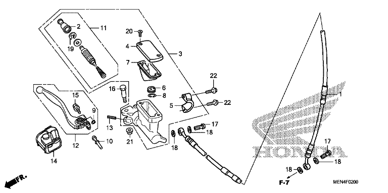 FR. BRAKE MASTER CYLINDER
