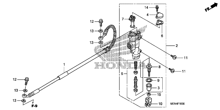 RR. BRAKE MASTER CYLINDER