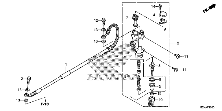 REAR BRAKE MASTER CYLINDER