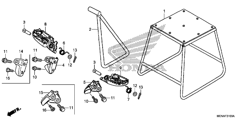 FOOTPEG/FOOTREST/STAND