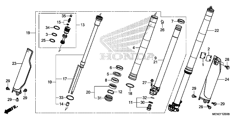 FRONT FORK (D/E)