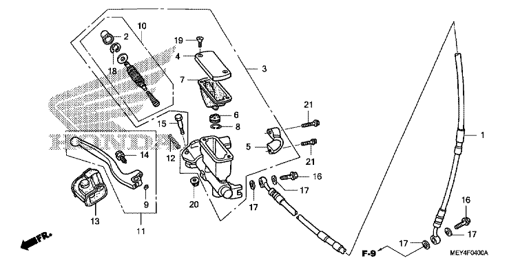 FR. BRAKE MASTER CYLINDER