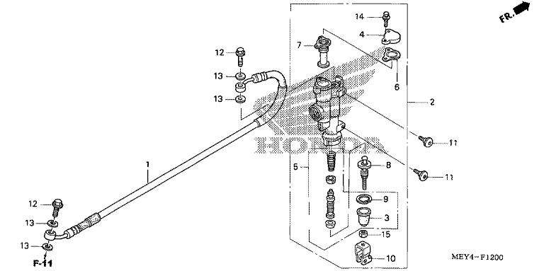 RR. BRAKE MASTER CYLINDER