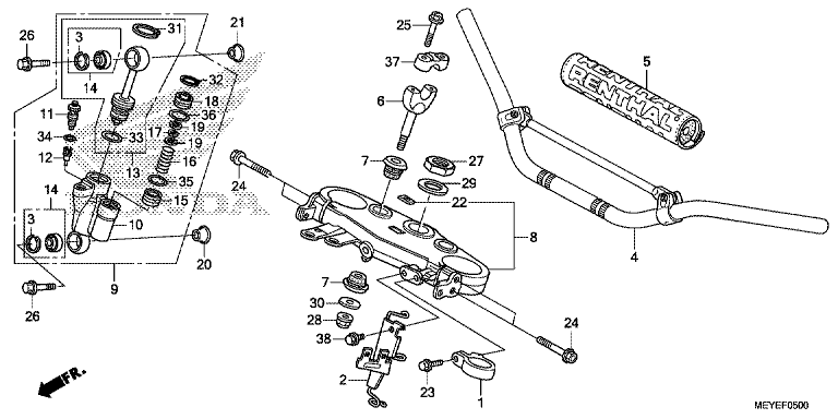 HANDLE BAR/TOP BRIDGE