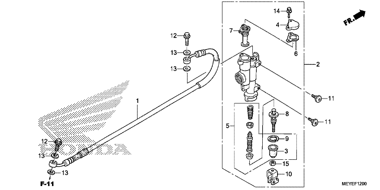RR. BRAKE MASTER CYLINDER