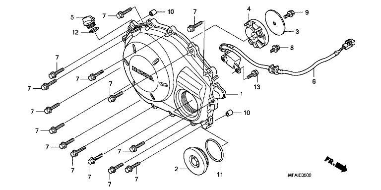 RIGHT CRANKCASE COVER