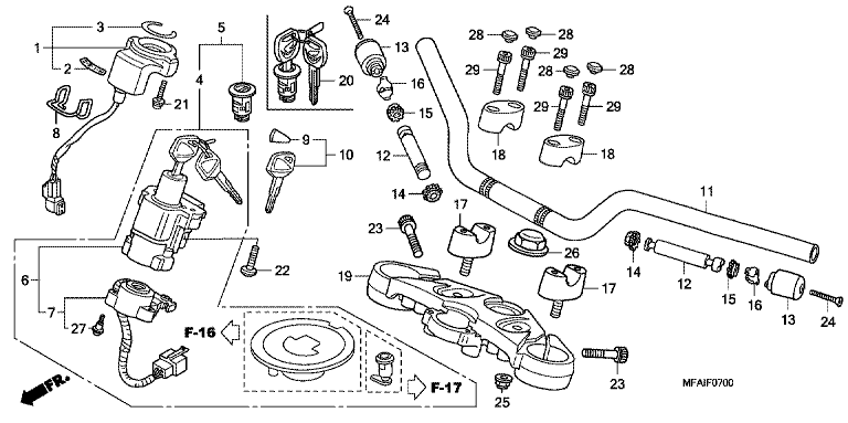 HANDLE PIPE/TOP BRIDGE