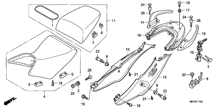 SEAT/SEAT COWL
