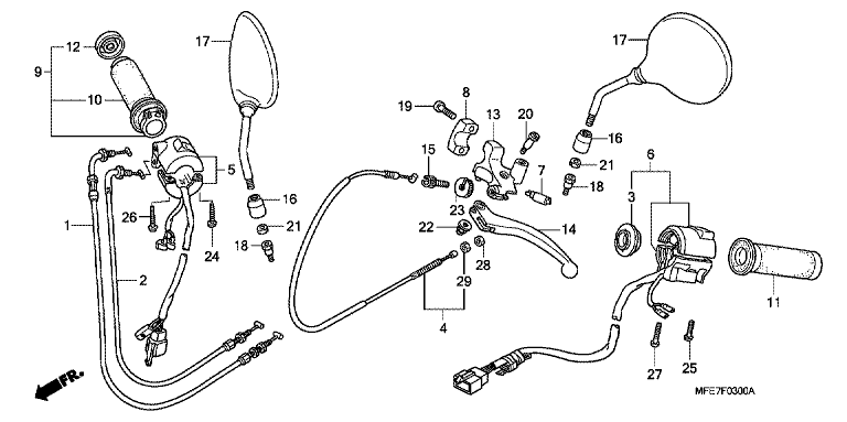 HANDLE LEVER/SWITCH/CABLE