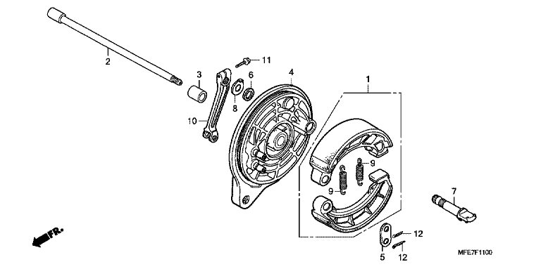 REAR BRAKE PANEL