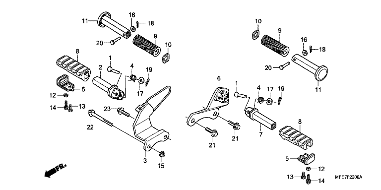 FOOTPEG/FOOTREST
