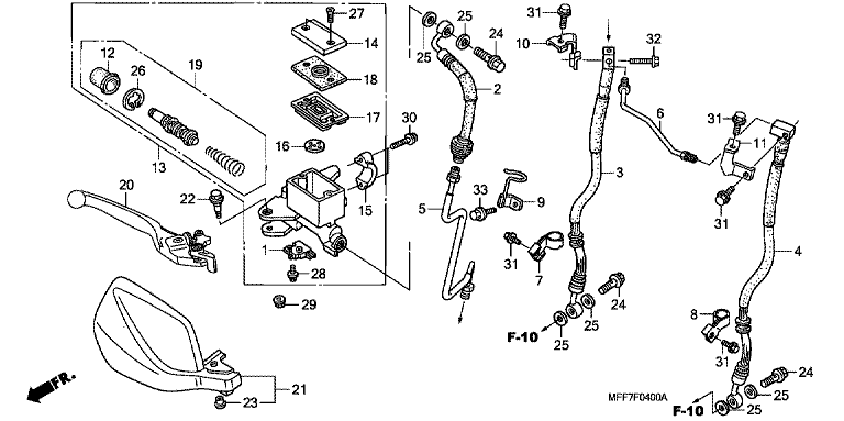 FR. BRAKE MASTER CYLINDER