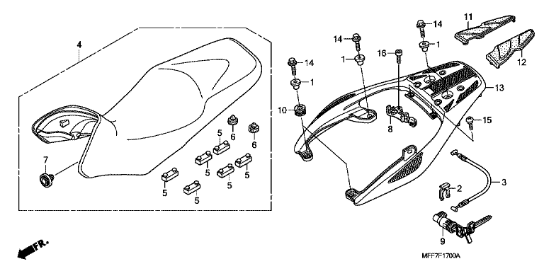 SEAT/REAR CARRIER