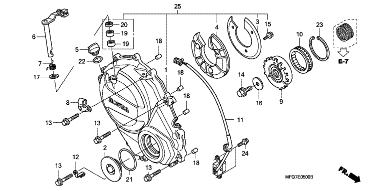 RIGHT CRANKCASE COVER
